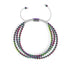 Trinité | Licorne Argent x Blanc | Bracelet Triple Rang